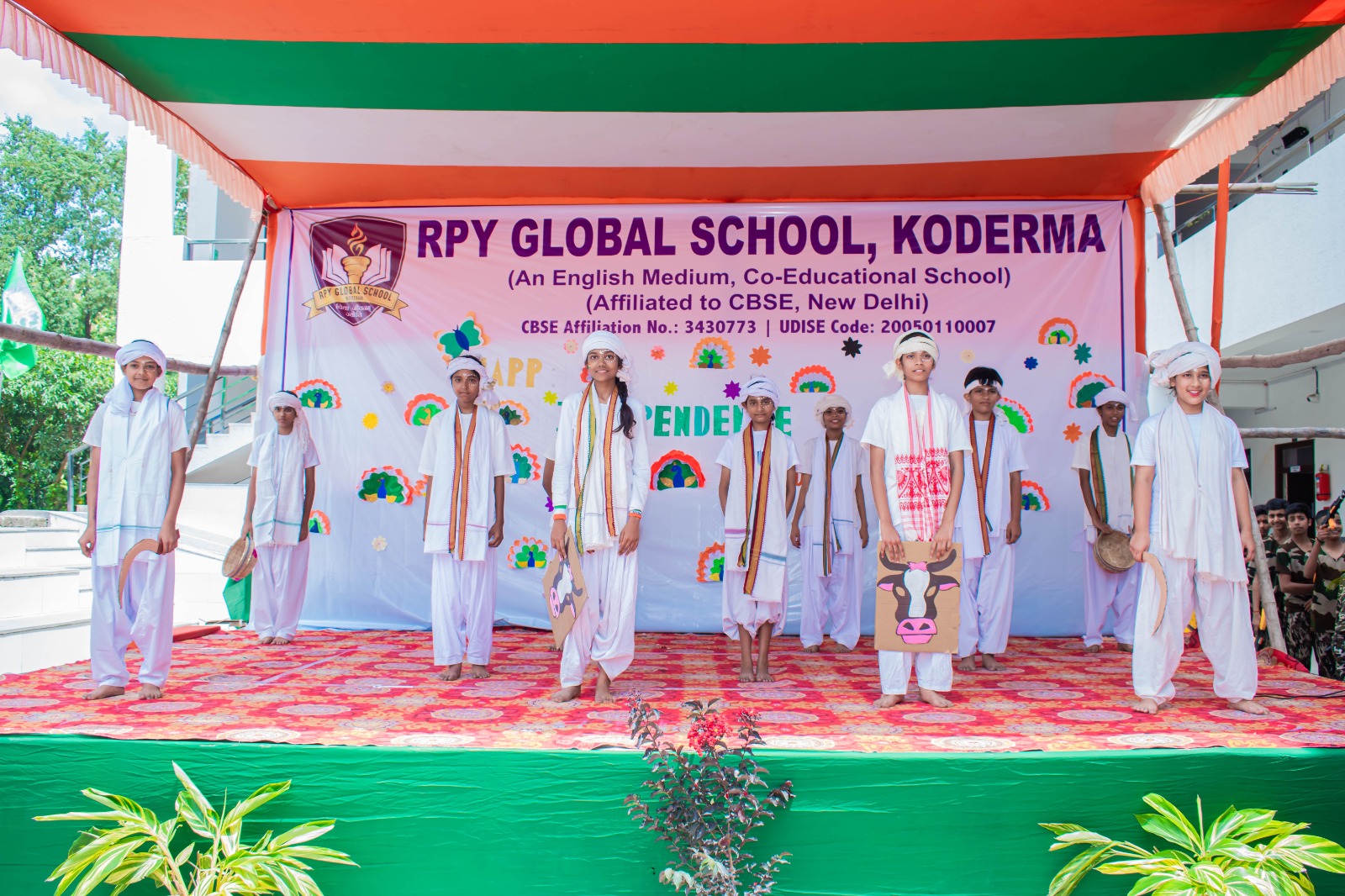 Main school campus block from front